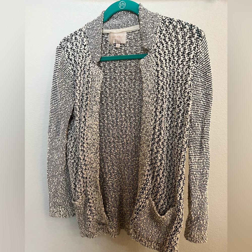 Black and white cardigan